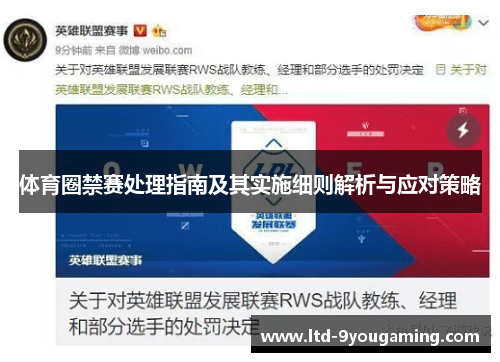 体育圈禁赛处理指南及其实施细则解析与应对策略 体育圈禁赛处理指南及其实施细则解析与应对策略