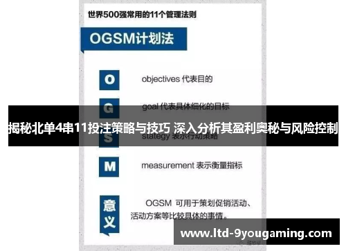 揭秘北单4串11投注策略与技巧 深入分析其盈利奥秘与风险控制 揭秘北单4串11投注策略与技巧 深入分析其盈利奥秘与风险控制